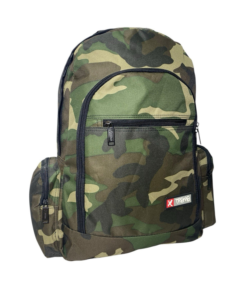 X treme Mens Boys Army Militry Cammo Camouflage Backpack School Travel Gym Bag