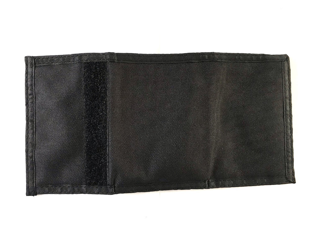 Unisex Sports Trifold Canvas Notes Coins Card Wallet Purse Black New