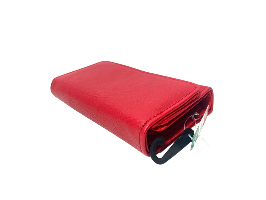 Ladies Trifold Faux Leather Zip Around Coin Credit Card Notes Purse New