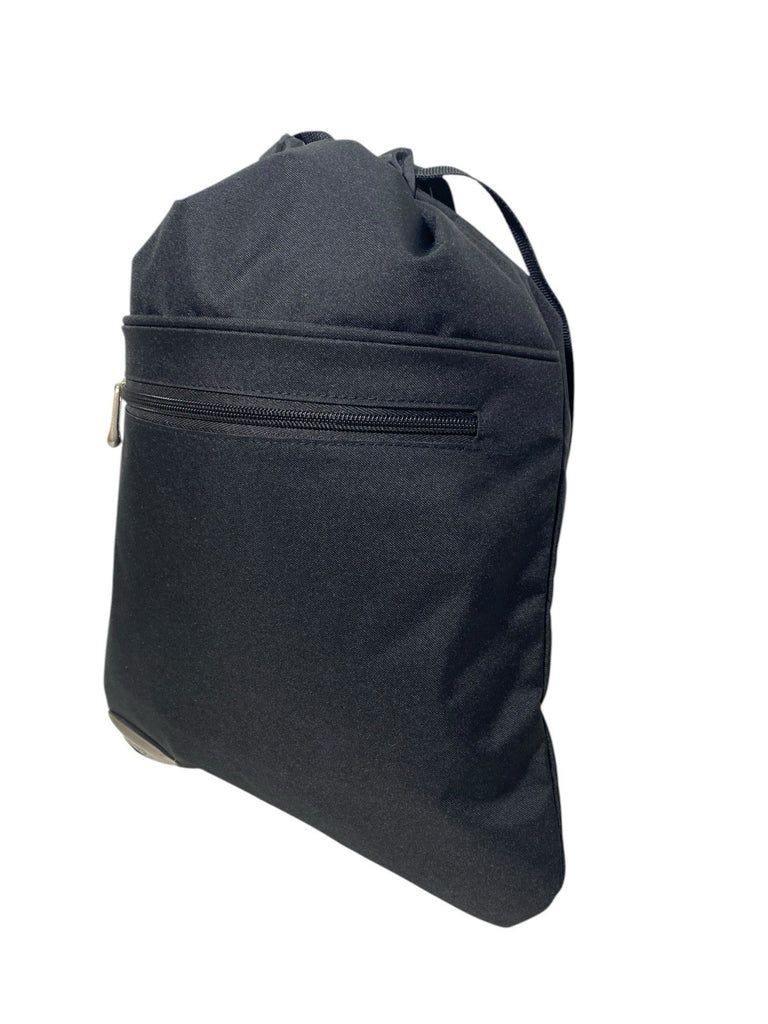 Jeep 16 " Black Drawstring Gym Fitness Sport School PE Kit Trainer Bag Sack New