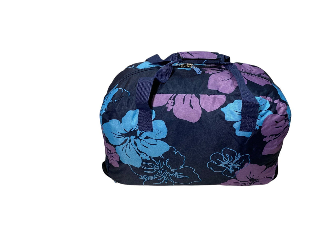 21" Wheeled Holdall Cabin Trolley Flower Sports Luggage Overnight Travel Bag 39L