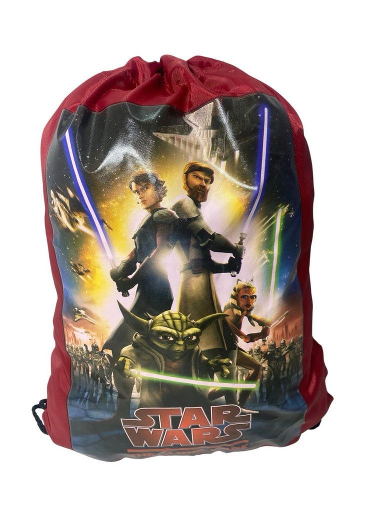 Star Wars The Clone Wars Trainer PE Sports Gym Kit Swim Drawstring Bag New