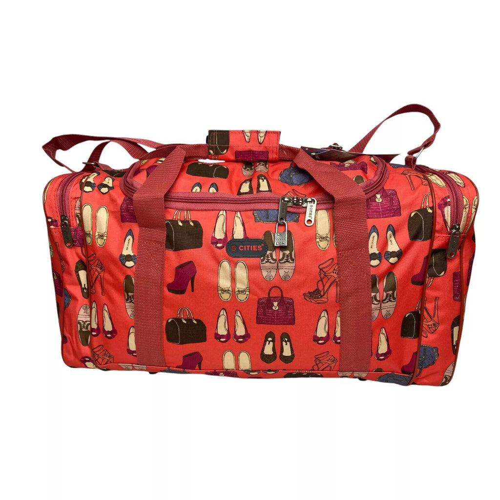 5 Cities 21" Cabin Bag Carry on Holdall Flight Gym Travel Bag 32L 54x30x20cm New