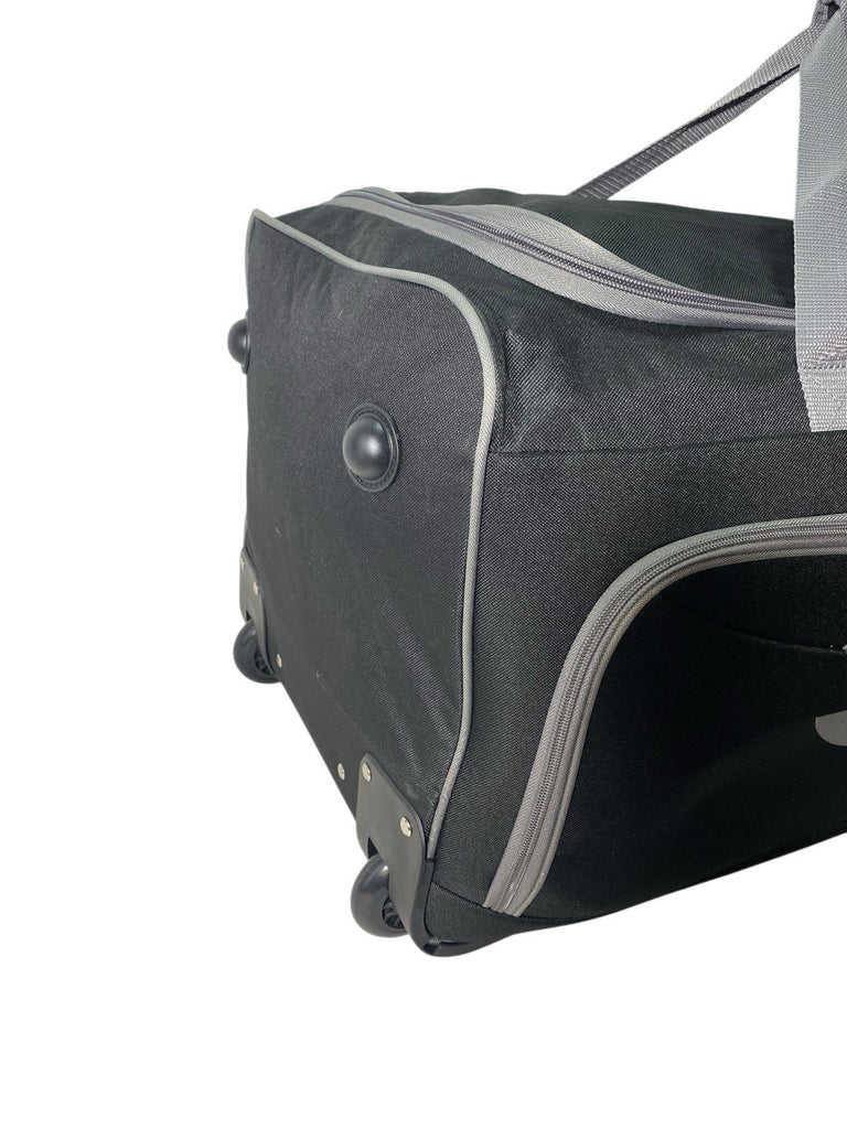 Unisex 27" 83L Wheeled Trolley Duffle Bag Suitcase Holdall Retractable Handle