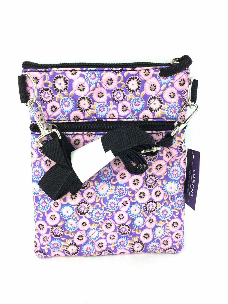 Lorenz Ladies Quilted Multicoloured Cross Body Travel Accessories Shoulder Bag