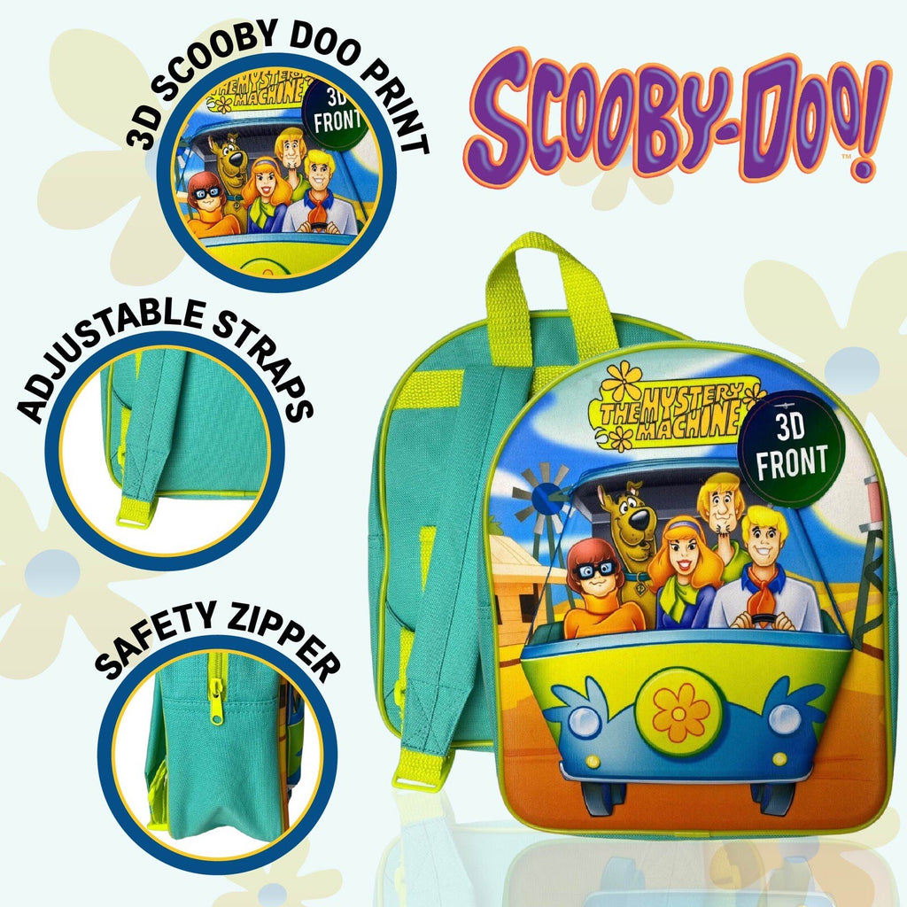 Scooby Doo Mystery Machine 3D Unisex Kids Nursery Backpack Rucksack Bag Gift New