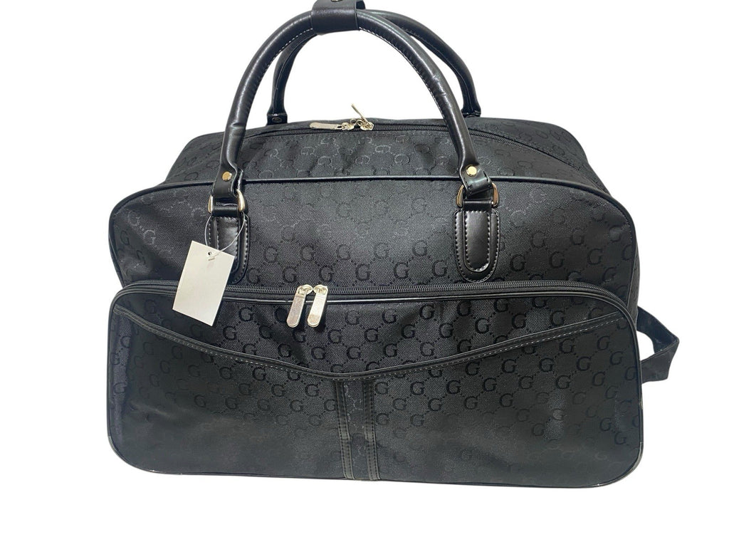 Unisex G Design Print Travel Gym Holdall Wheeled Bag Fashion Hand Luggage New