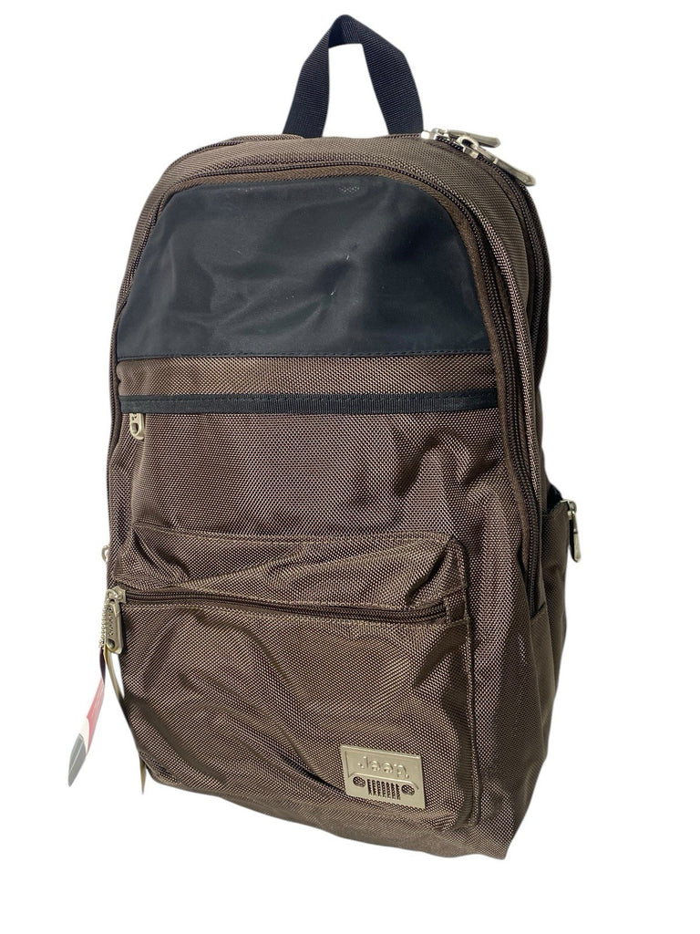 Jeep Mens Premium 16" Laptop School College Business Travel Backpack Bag New