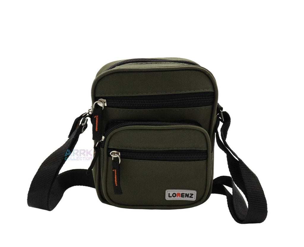Lorenz Small Unisex Travel Bag Multiple Zipped Pockets & Adjustable Strap