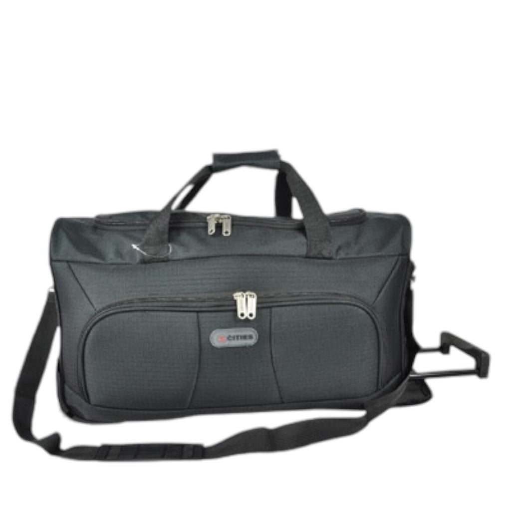 5 Cities 21" Carry On Lightweight Travel Wheeled Cabin Trolley Bag Unisex 36L