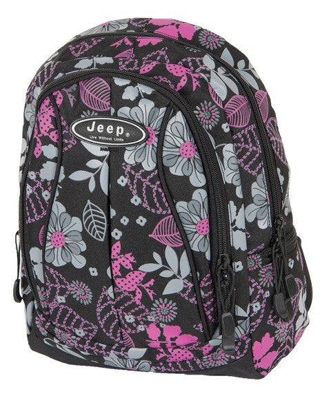 Jeep Laptop Ipad Notepad Floral Travel Cabin Hand Luggage College Backpack Bag