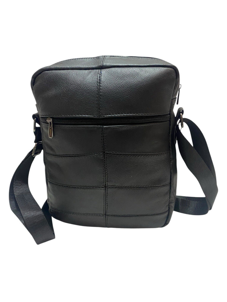 Lorenz Real Leather Unisex Casual Cross Body Bag Shoulder Bag Messenger Bag