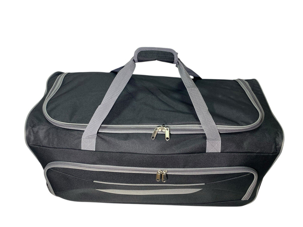 Unisex 27" 83L Wheeled Trolley Duffle Bag Suitcase Holdall Retractable Handle