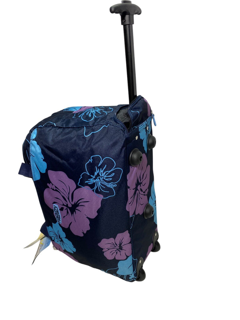 21" Wheeled Holdall Cabin Trolley Flower Sports Luggage Overnight Travel Bag 39L