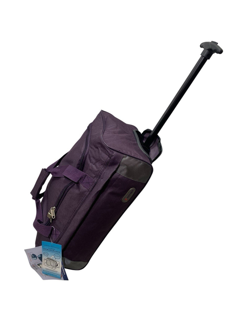 5 Cities 21" Carry On Lightweight Travel Wheeled Cabin Trolley Weekend Bag 29L