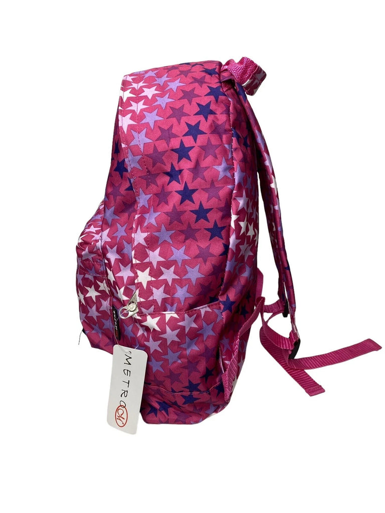 6 x Girls Stars Luggage 16L Backpack Bag Fuchsia Jot Car Boot Market Resale New
