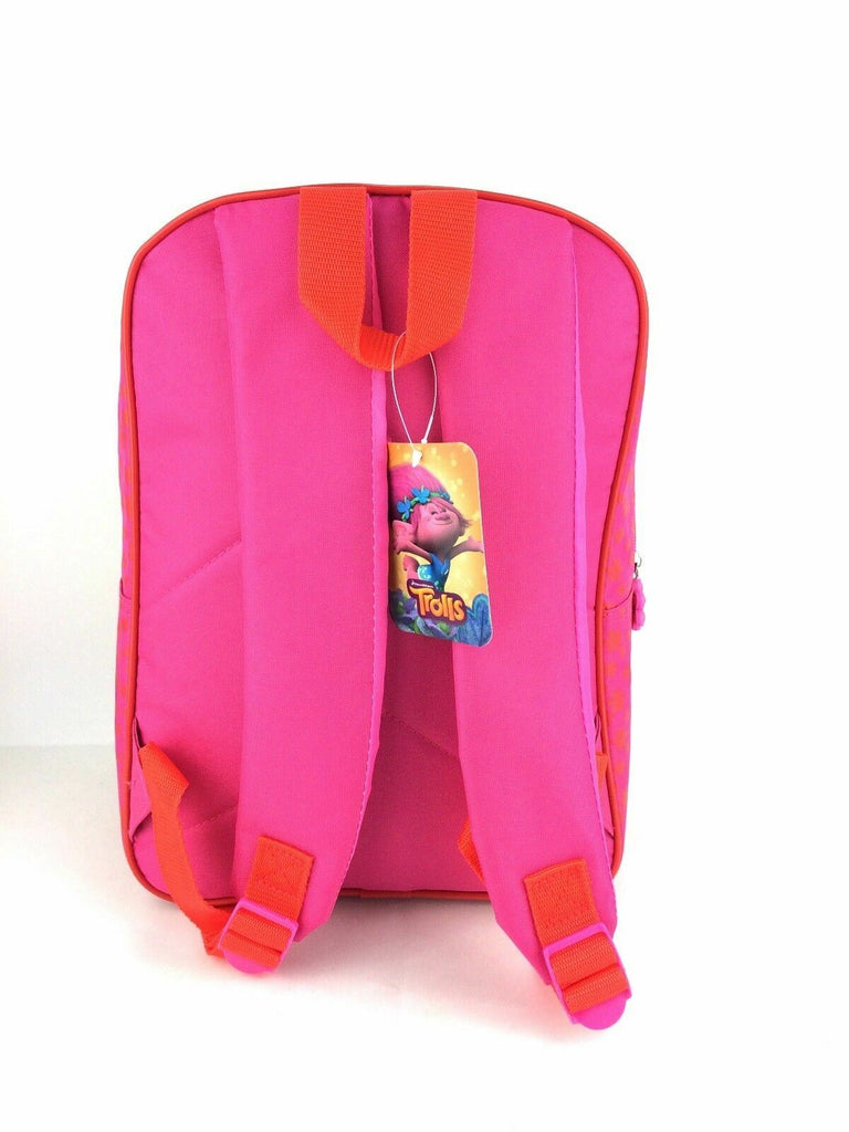 6 X Trolls Poppy Glitter Nursery School Backpack Bag Job Lot Car Boot Market New