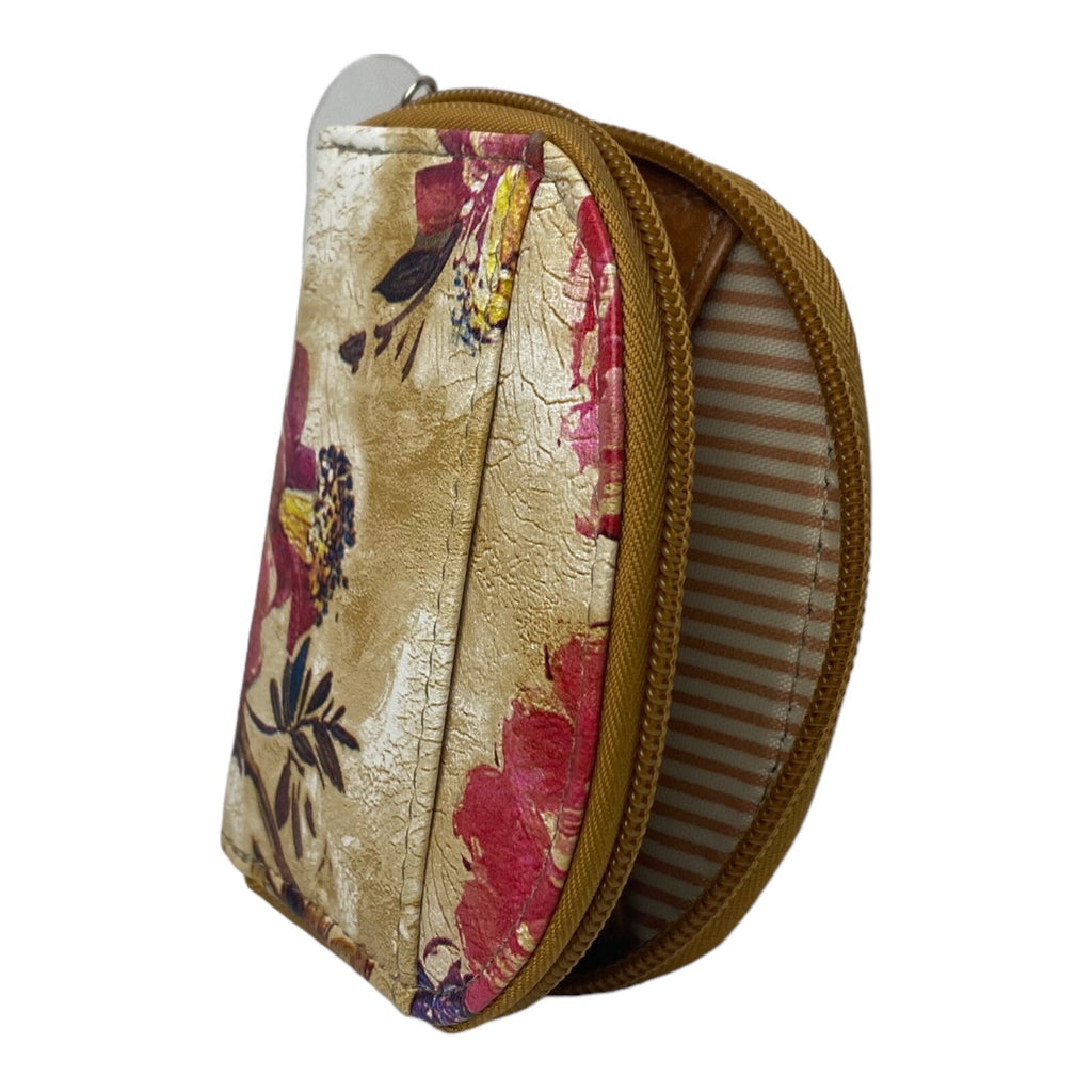 Fabretti Ladies Girls Floral Zip Around Coin Change Wallet Purse Pouch New