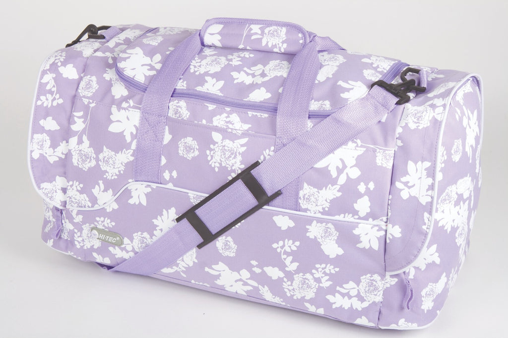 Hi Tec Ladies 18" Flower Holdall Gym PE Weekend Duffle Overnight Travel Bag New