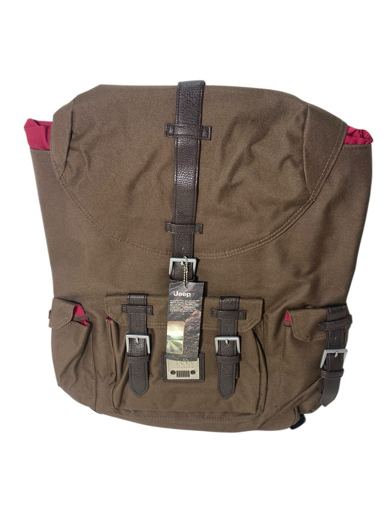 Jeep Vintage Unisex Drawstring Backpack School College Work Business Travel Bag