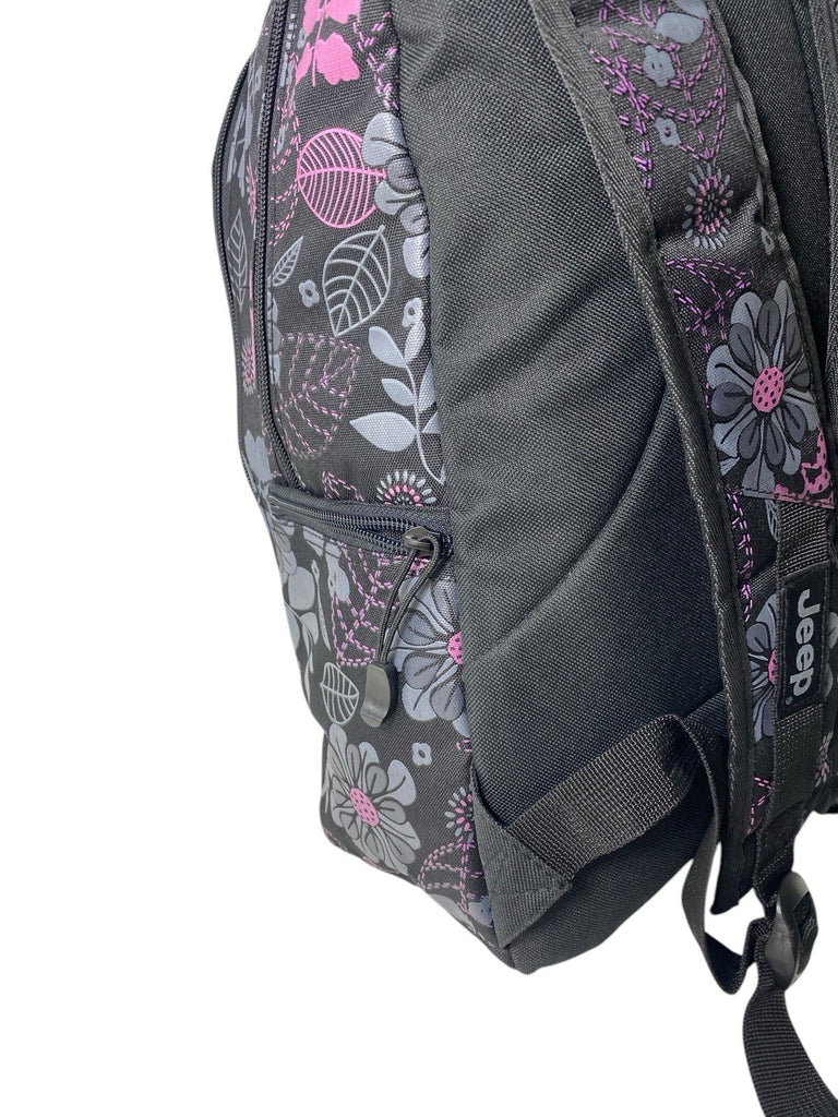 Jeep Laptop Ipad Notepad Floral Travel Cabin Hand Luggage College Backpack Bag