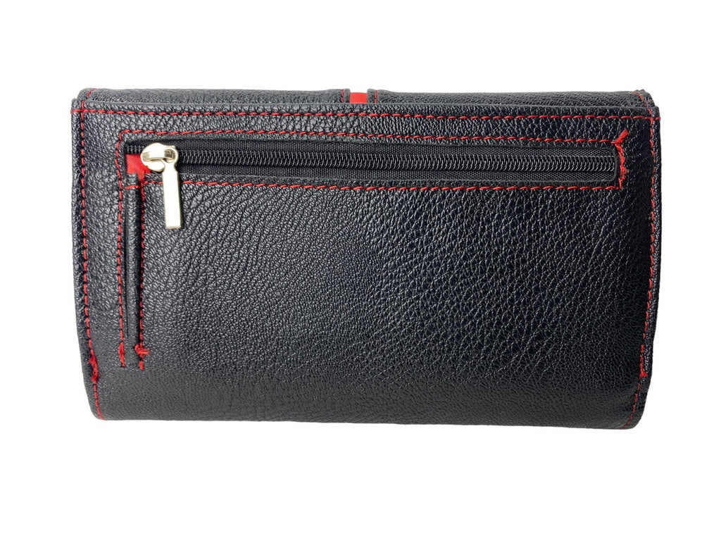 Fabretti Ladies Envelope Purse Clutch Coin Credit Card Wallet New