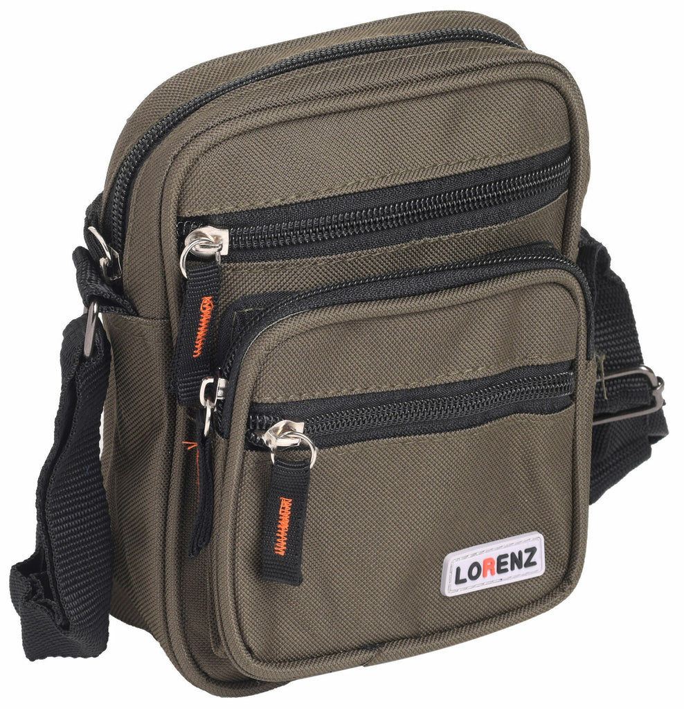 Lorenz Small Unisex Travel Bag Multiple Zipped Pockets & Adjustable Strap