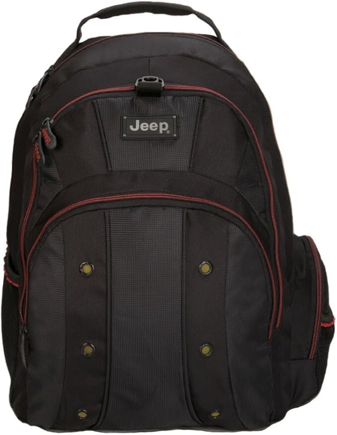 Jeep Mens Premium  16" Laptop School College Business Travel Backpack  Bag