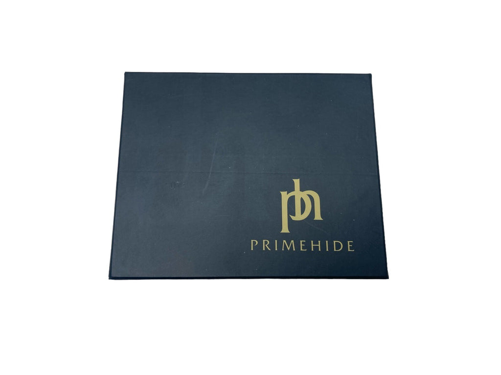 Primehide Mens Soft Luxury Leather Bifold Wallet Credit Card Black Gift Boxed