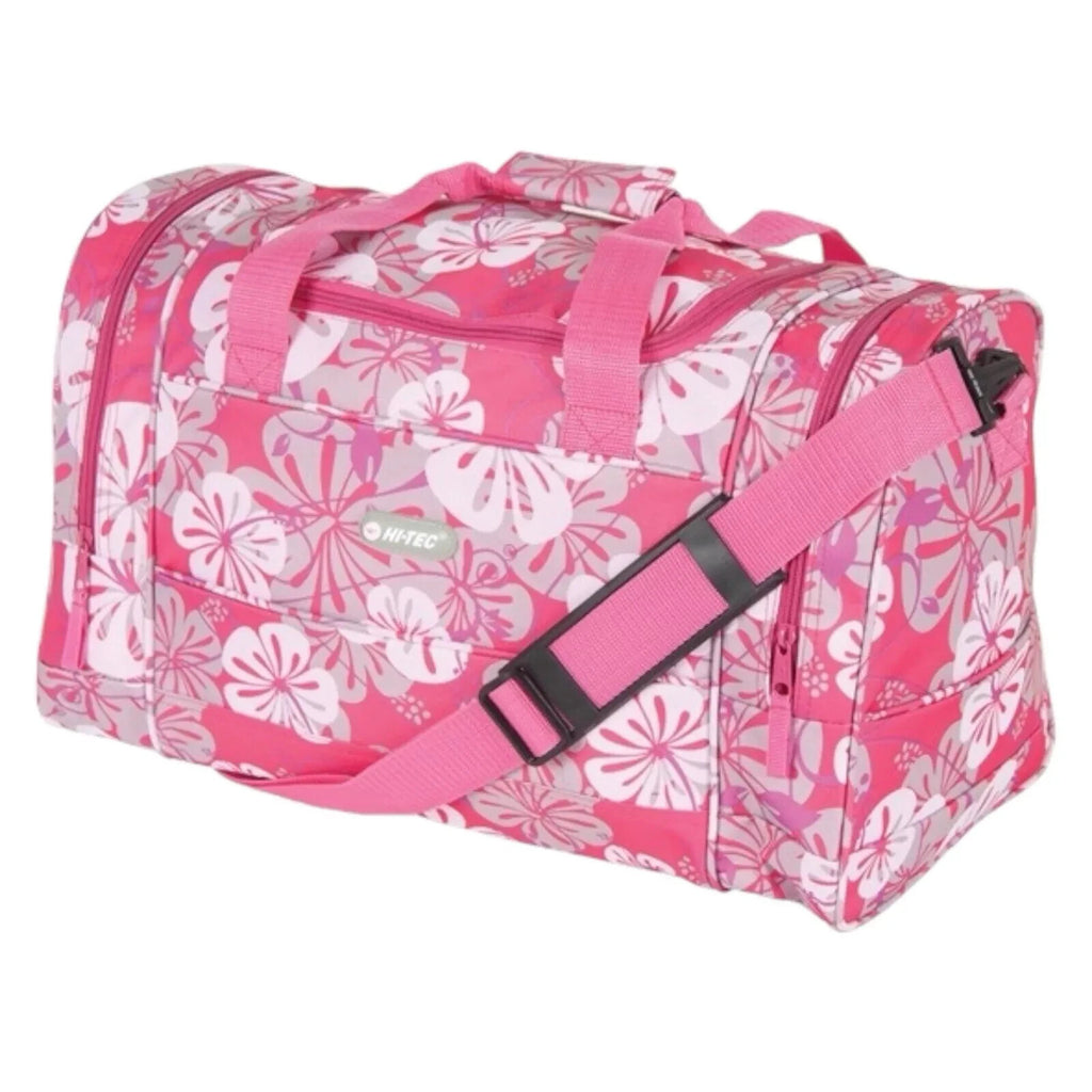 Hi Tec Ladies 18" Flower Holdall Gym PE Weekend Duffle Overnight Travel Bag New