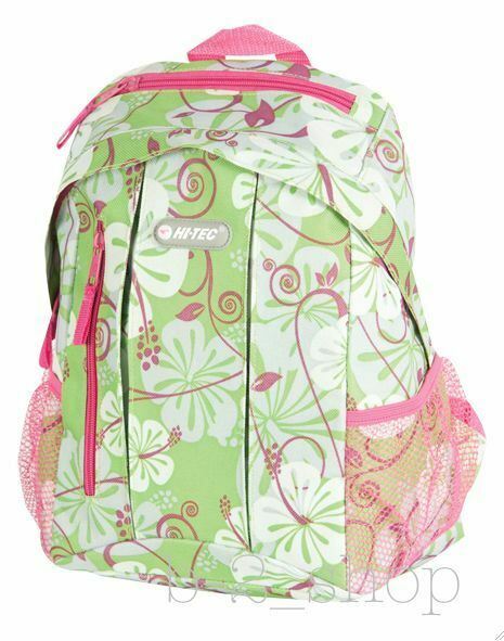 Hi Tec Ladies Flower Print Backpack Rucksack School Gym College Work Travel