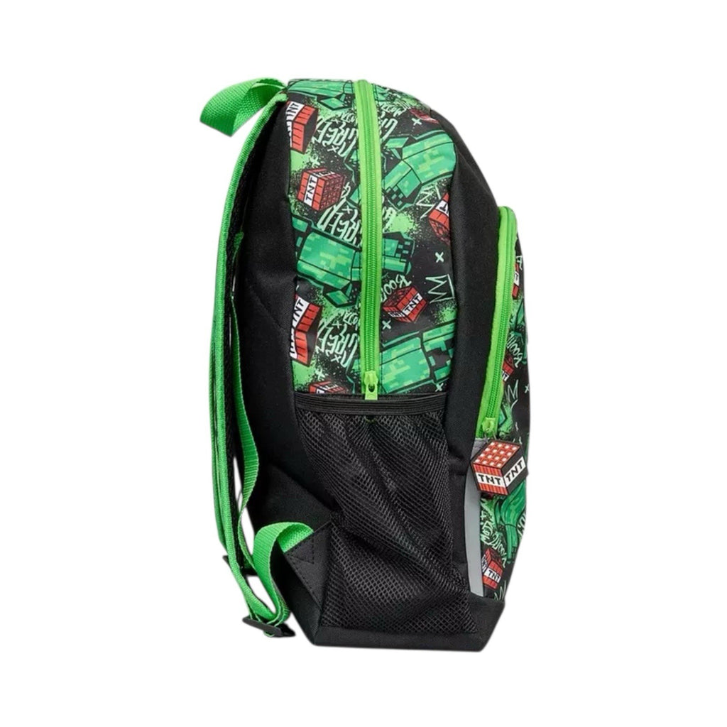 Minecraft Creeper Kids Sports Front Pocket Backpack Rucksack School Nursery Bag