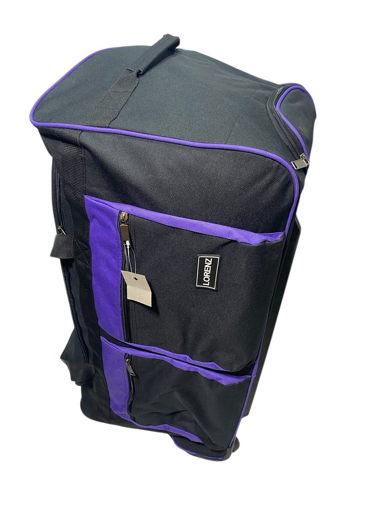Lorenz 27" Unisex 95L Wheeled Trolley Duffle Bag Suitcase Retractable Handle New