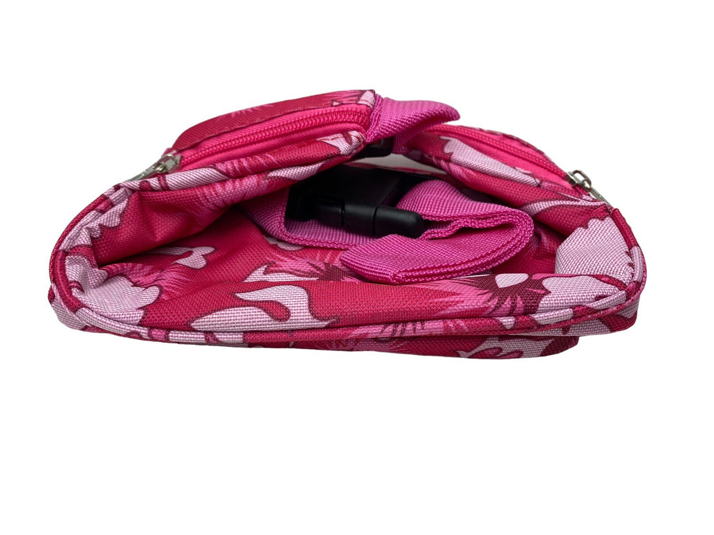 Lorenz Polyester Floral Money Belt Waist Pouch Fanny Pack Hip Bag Travel Holiday