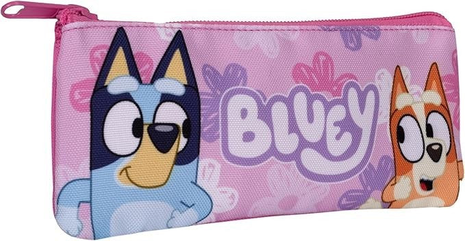 Bluey & Bingo Girls Kids Pink School Backpack Lunch Bag Pencil Case 3 Piece Set