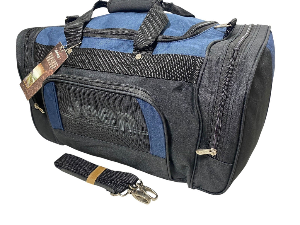 Jeep 24" Holdall Gym Sports Weekend Duffel Travel Bag Black / Navy  New