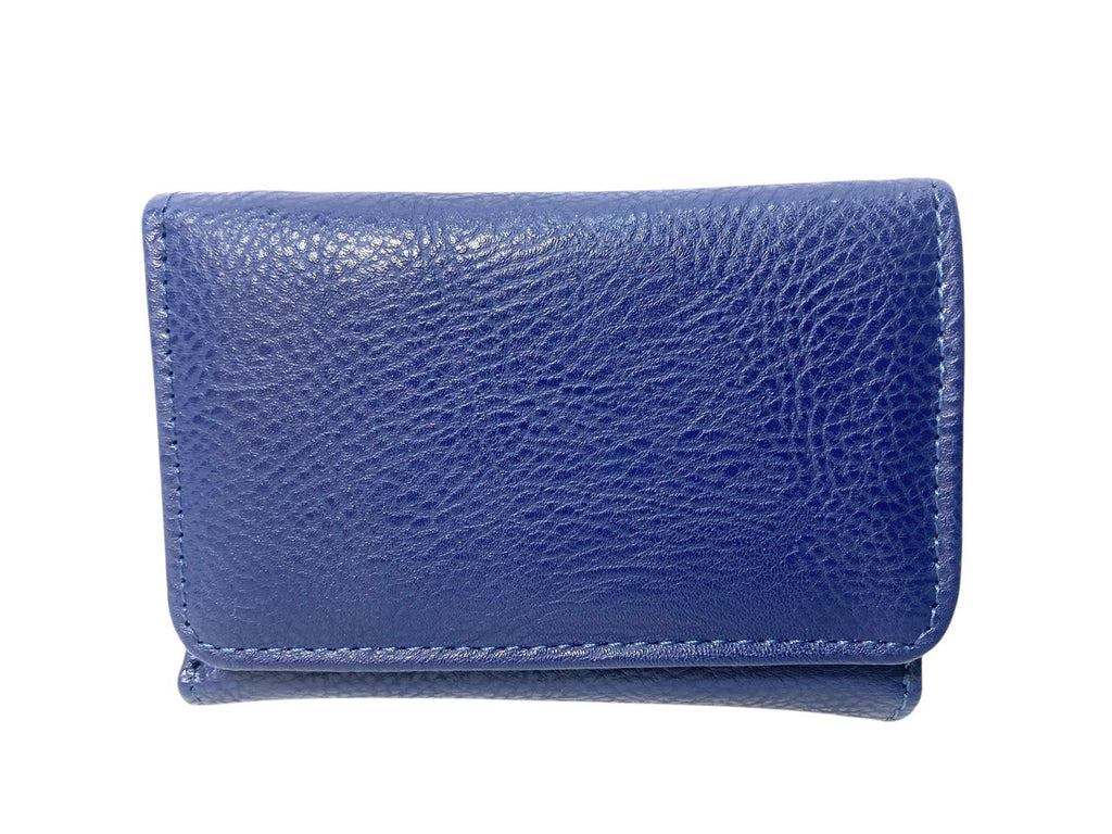 Ladies Trifold Faux Leather Zip Around Coin Notes Credit Card Purse New