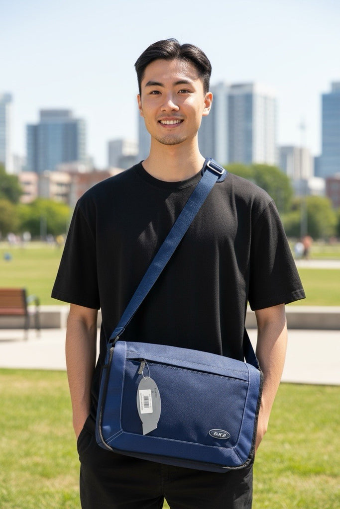 5 X Unisex 16L Messenger Shoulder Bag 4 x Navy 1 x Black Job Lot Car Boot Market