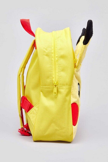 Official Pokemon Pikachu Plush 3D With Ears Front Pocket Backpack New 