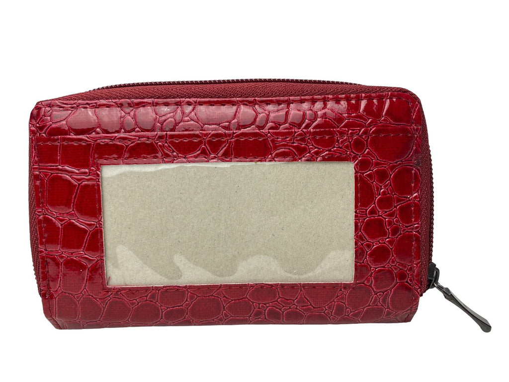 Fabretti Ladies Croc Fashion Purse Clutch Credit Card Wallet Coin Notes New