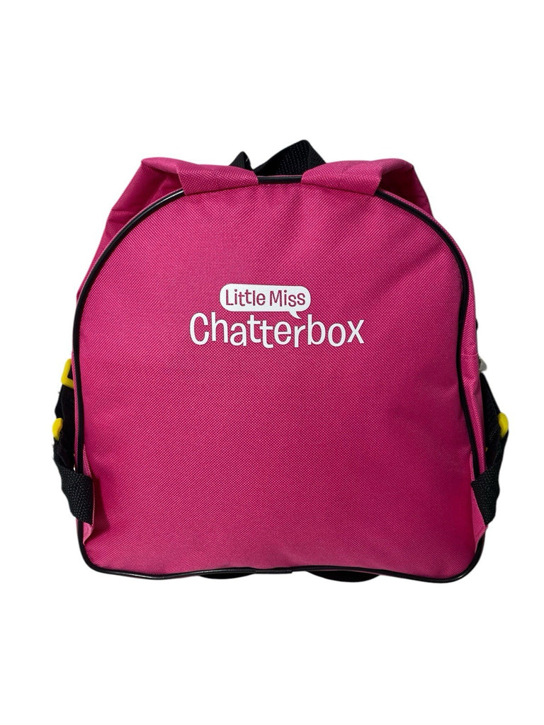 Little Miss Chatterbox Shaped 3D Nursery School Backpack Travel Bag New