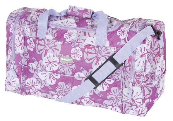 Hi Tec Ladies 22" Flower Holdall Gym PE Weekend Duffle Overnight Travel Bag New