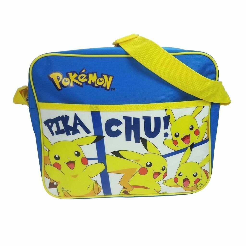 Pokemon Pikachu Boys Kids Messenger Despatch Bag Satchel School Cross Body New