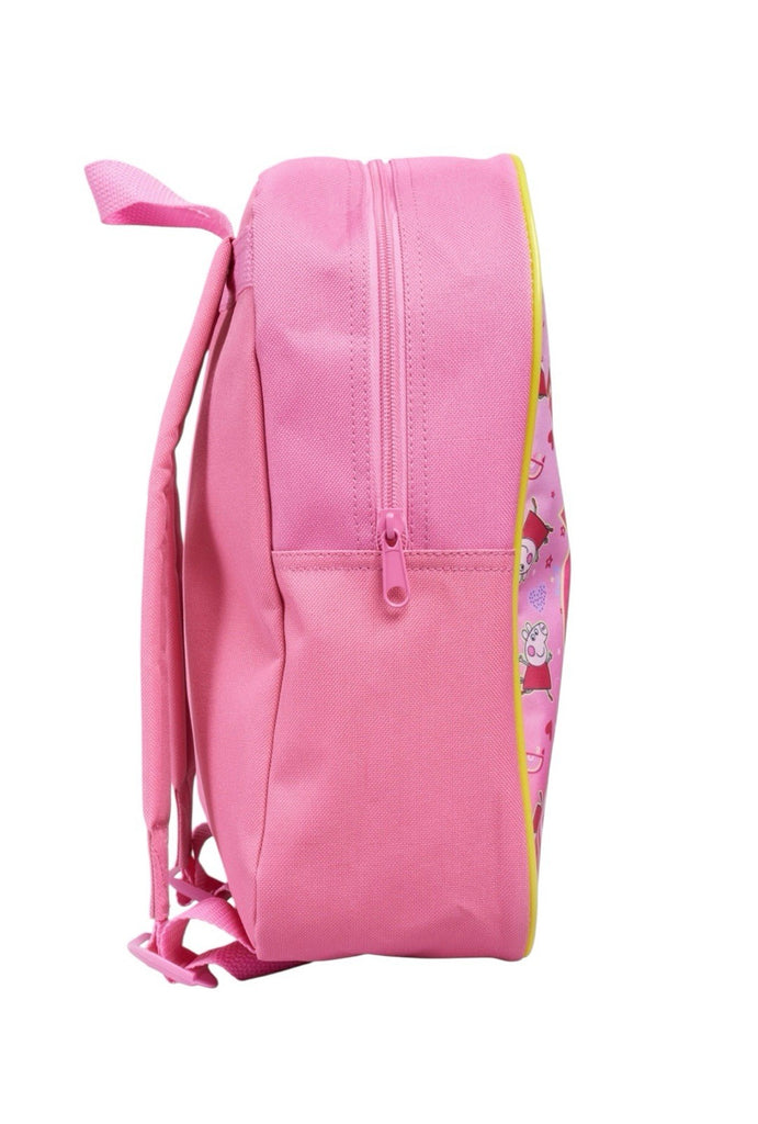 Peppa Pig Stars Girls Kids Pink Backpack Rucksack Book Bag Nursery School New