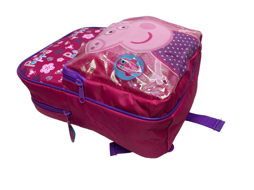 6 x Peppa Pig  Pink Glitter Front Pocket Backpack Job Lot Car Boot Market Resale