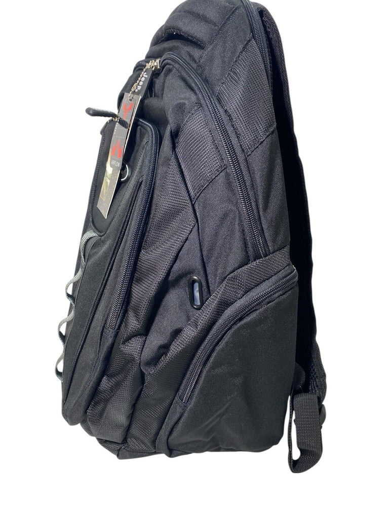 Jeep School College Laptop Work Travel Large Backpack Rucksack Bag (Black)