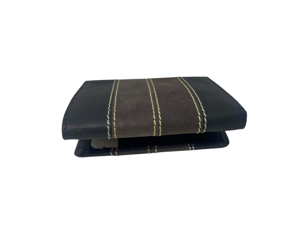 Lorenz Premium Quality Real Super Soft Hunter Leather Wallet Credit Card Holder