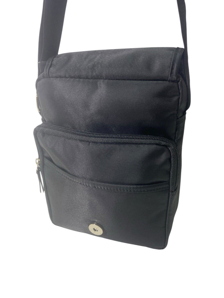 Lorenz Unisex Nylon Travel Bag Multiple Zipped Pockets & Adjustable Strap New