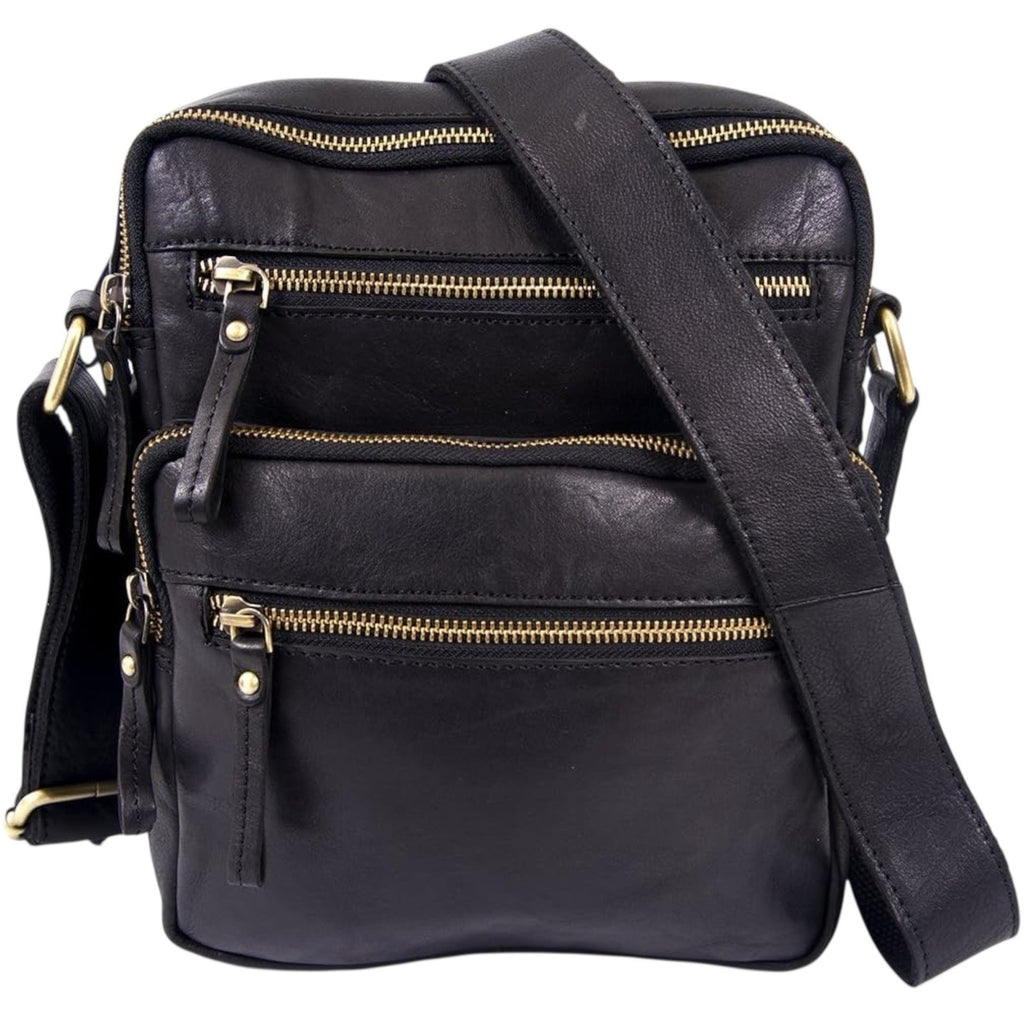 Soft Genuine Leather Unisex Travel Work Cross Body Bag London Leather Goods New