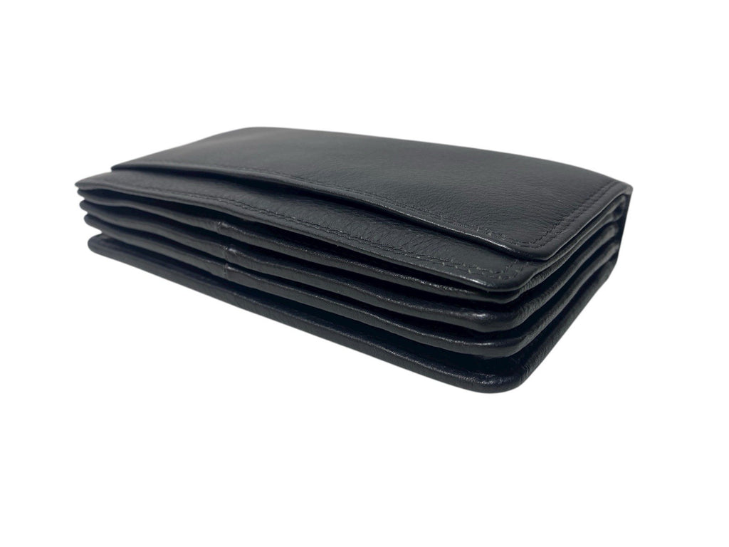 Ladies Real Leather Bifold Purse Credit Card Notes Coins With Multiple Sections